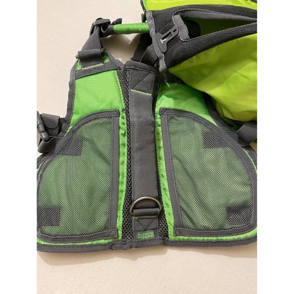 Outward Hound Dog Backpack Saddlebag Hiking Gear Green Pet Pack‎